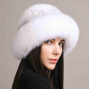 Luxurious Women's Winter hat Mink Hair Hat – Elegant and Warm - MRC STORE