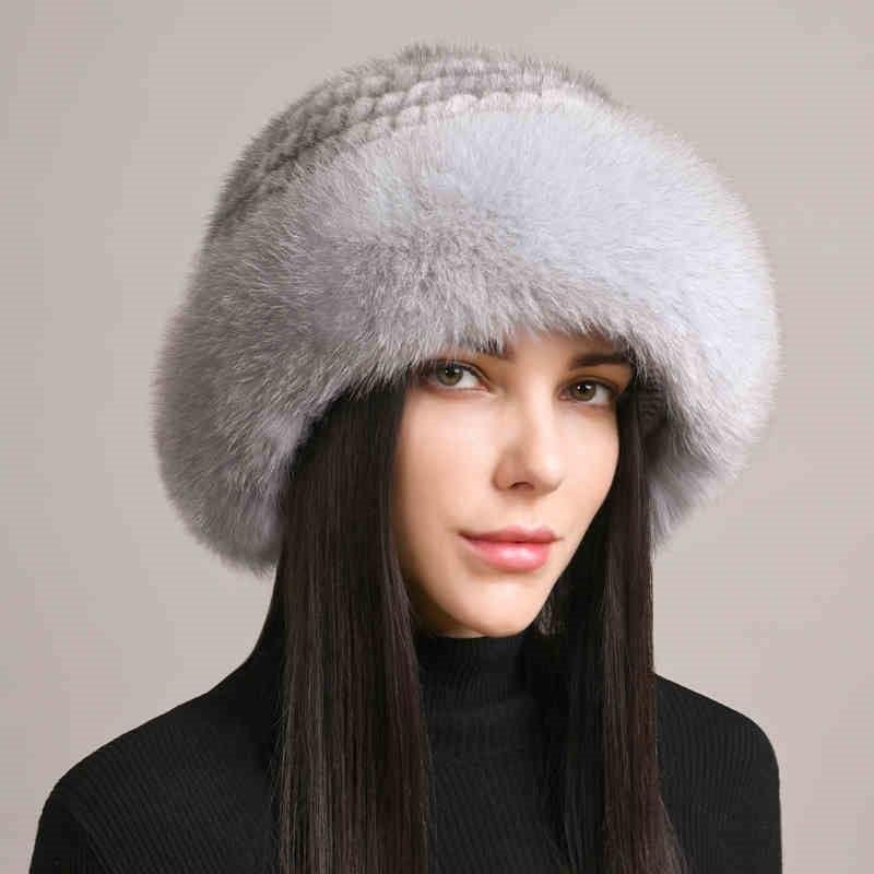 Luxurious Women's Winter hat Mink Hair Hat – Elegant and Warm - MRC STORE
