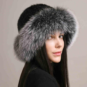 Luxurious Women's Winter hat Mink Hair Hat – Elegant and Warm - MRC STORE