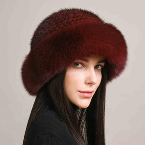 Luxurious Women's Winter hat Mink Hair Hat – Elegant and Warm - MRC STORE