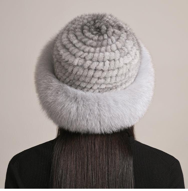 Luxurious Women's Winter hat Mink Hair Hat – Elegant and Warm - MRC STORE