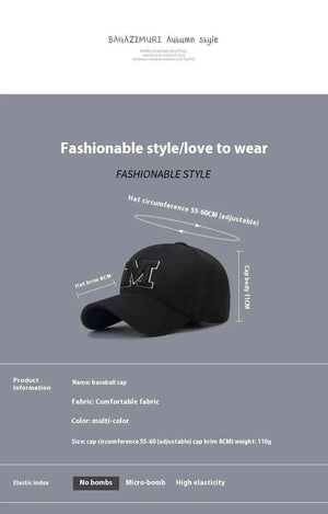 M Letter Cap - MRC STOREAccessoriesMy StoreM Letter CapMRC STORECJBQ204946802BYBlackAdjustable