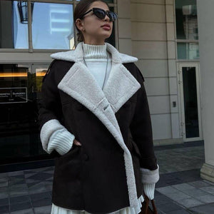 Maillard Casual Coat β Imitation Suede - MRC STOREJacketsMRC STOREMaillard Casual jackets for Women β Trendy Street Hipster Jacket in Imitation Leather & Suede - MRC STOREMRC STORECJYD227534511KPLight Brown SuedeL