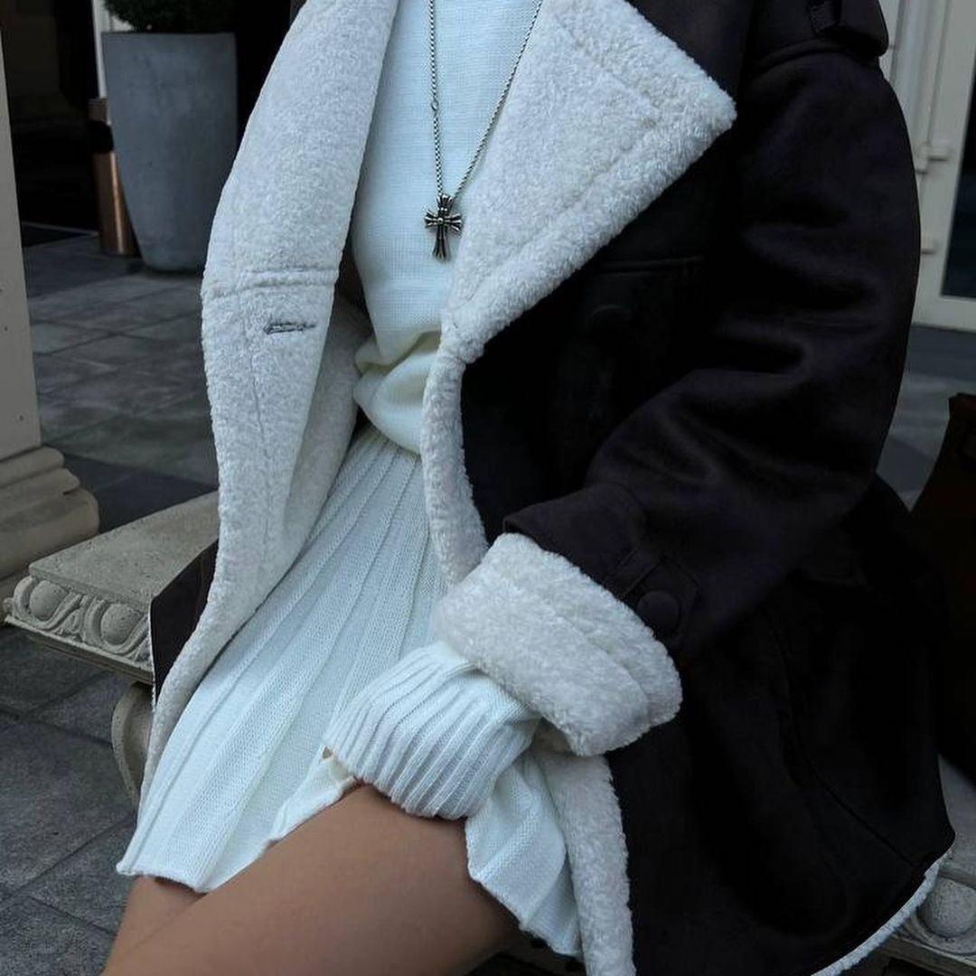 Maillard Casual Coat β Imitation Suede - MRC STOREJacketsMRC STOREMaillard Casual jackets for Women β Trendy Street Hipster Jacket in Imitation Leather & Suede - MRC STOREMRC STORECJYD227534519SHBlack And White SuedeL