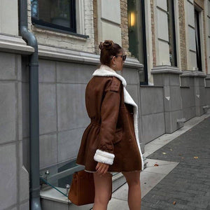 Maillard Casual Coat β Imitation Suede - MRC STOREJacketsMRC STOREMaillard Casual jackets for Women β Trendy Street Hipster Jacket in Imitation Leather & Suede - MRC STOREMRC STORECJYD227534511KPLight Brown SuedeL