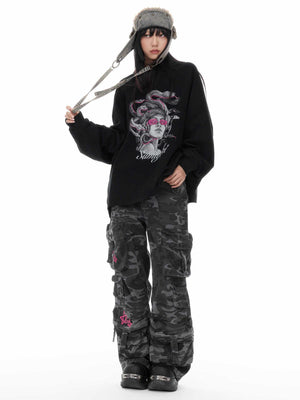 Medusa Snake Polo Sweater – Long Sleeve - MRC STORESweaters & HoodiesMy StoreKnitted Medusa Snake Long Sleeved Streetwear Polo Sweater – Autumn & Winter Top - MRC STOREMRC STORECJWY224898604DWBlackL