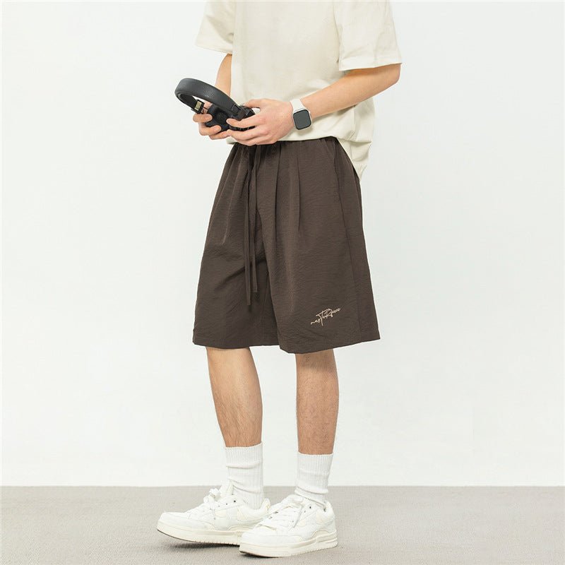 Men’s Casual Shorts - Textured Pleated Loose - MRC STOREShortsMy StoreMen’s Casual Shorts - Textured Pleated Loose My Store MRC STORECJXX235183407GTBrownL