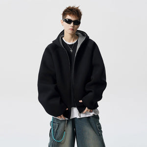 Men’s Contrast Zipper Hooded Cardigan - MRC STOREHoodieMy StoreMen’s Contrast Zipper Hooded Cardigan My Store 42.00MRC STORECJWY249118507GTBlackL