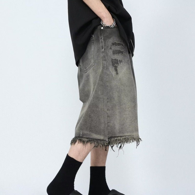 Men’s Distressed Jeans - Mid - Waist Washed Black - MRC STOREShortsMy StoreMen’s Distressed Jeans - Mid - Waist Washed Black My Store MRC STORECJXX235461704DWBlack2XL