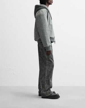 Men's Double - Sided Faux Leather Hooded Bomber Jacket - MRC STOREJacketsMy StoreMen's Double - Sided Faux Leather Hooded Bomber JacketMRC STORECJXZ225145103CXGrayL