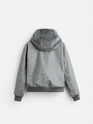 Men's Double - Sided Faux Leather Hooded Bomber Jacket - MRC STOREJacketsMy StoreMen's Double - Sided Faux Leather Hooded Bomber Jacket MRC STORECJXZ225145103CXGrayL