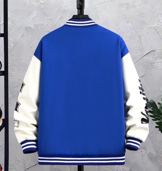 Men's jacket Loose-Fitting Spring and Autumn Jacket β Lightweight Printed Cotton Blend Top with Polyester Lining for Casual Style - MRC STORE