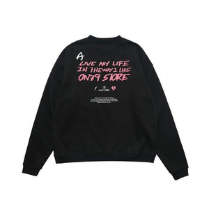 Men's Loose Fit High Street Letter Sweater – Trendy Pullover - MRC STORE