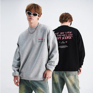 Men's Loose Fit High Street Letter Sweater – Trendy Pullover - MRC STORESweaters & HoodiesMy StoreMen's Loose Fit High Street Letter Sweater – Trendy Pullover - MRC STOREMRC STORECJWY215054902BYBlackL