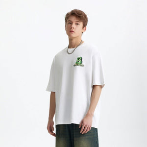 Men’s Printed T-Shirt - Letter B Loose - MRC STORET-ShirtsMy StoreMen’s Printed T-Shirt - Letter B Loose My Store MRC STORECJYH229964705EVBlackL