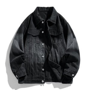 Men's Retro Loose Denim Jacket – Trendy Acetate Fiber Jacket for Casual Wear - MRC STOREJacketsMy StoreMen's Retro Loose Denim Jacket – Trendy Acetate Fiber Jacket for Casual Wear - MRC STOREMRC STORECJXZ228150705EVBlack2XL