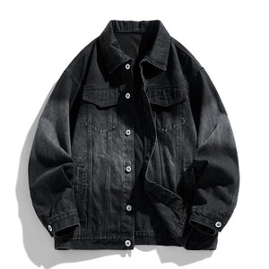 Men's Retro Loose Denim Jacket – Trendy Acetate Fiber Jacket for Casual Wear - MRC STOREJacketsMy StoreMen's Retro Loose Denim Jacket – Trendy Acetate Fiber Jacket for Casual Wear - MRC STOREMRC STORECJXZ228150705EVBlack2XL