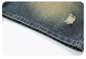 Men’s Ripped Jeans - American High Street Retro - MRC STOREjeansMy StoreMen’s Ripped Jeans - American High Street Retro My Store MRC STORECJYD240189405EV2XLRetro Blue