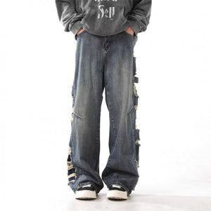 Men’s Ripped Jeans - Washed Loose Blue - MRC STOREjeansMy StoreMen’s Ripped Jeans - Washed Loose Blue My Store MRC STORECJXX235156805EVBlue2XL