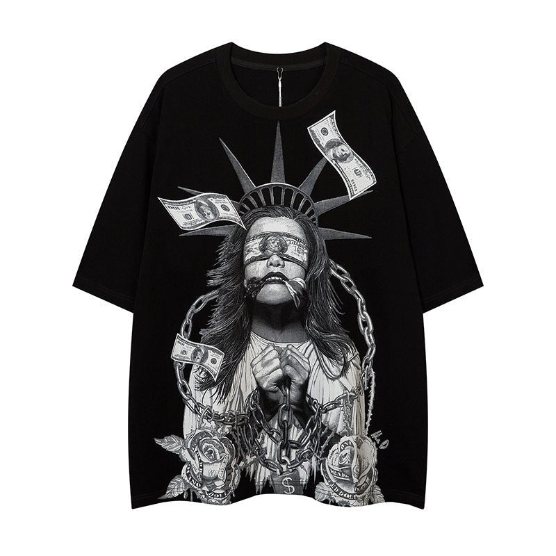 Men’s Street T-Shirt - Loose American Style - MRC STORET-ShirtsMy StoreMen’s Street T-Shirt - Loose American Style My Store MRC STORECJYH177798607GTBlackL