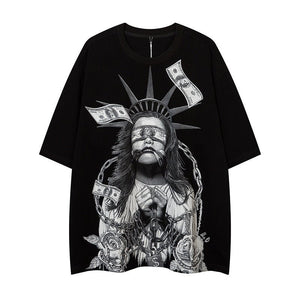 Men’s Street T-Shirt - Loose American Style - MRC STORET-ShirtsMy StoreMen’s Street T-Shirt - Loose American Style My Store MRC STORECJYH177798607GTBlackL