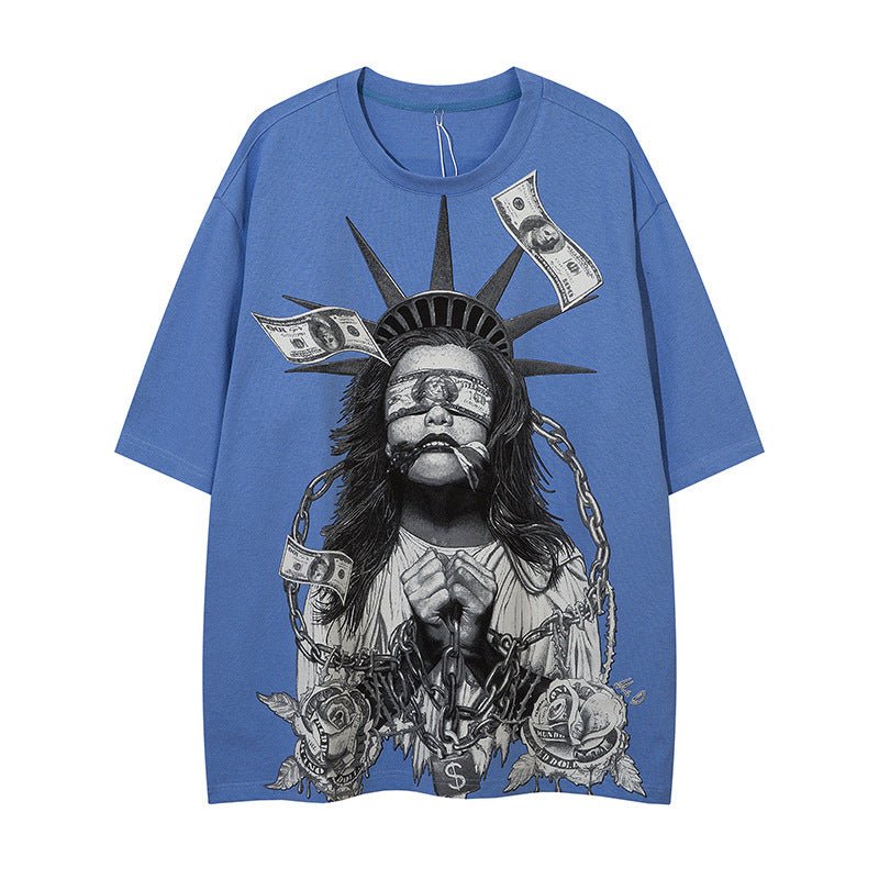 Men’s Street T-Shirt - Loose American Style - MRC STORET-ShirtsMy StoreMen’s Street T-Shirt - Loose American Style My Store MRC STORECJYH177798603CXBlueL