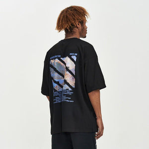 Men's T-Shirt Creative Cartoon Print T-Shirt – Loose-Fit Style for Youth - MRC STORE