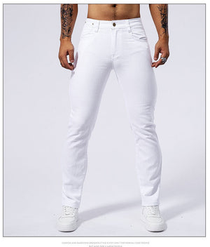 Men's White Stretch Skinny Jeans – Pure White Denim Pencil Pants - MRC STOREbottomMy StoreMen's White Stretch Skinny Jeans – Pure White Denim Pencil PantsMRC STORECJXX228423901AZWhite28