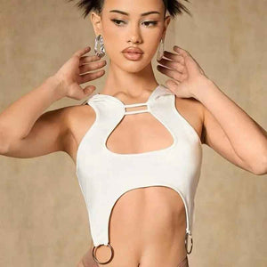 Metal Hooded Vest - MRC STORETopMRC STOREMetal Hooded VestMRC STORECJCS210923503CXWhiteL