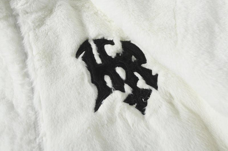 Stars Heart Embroidered Plush Coat Cotton Padded – Cozy Winter Essential - MRC STORE