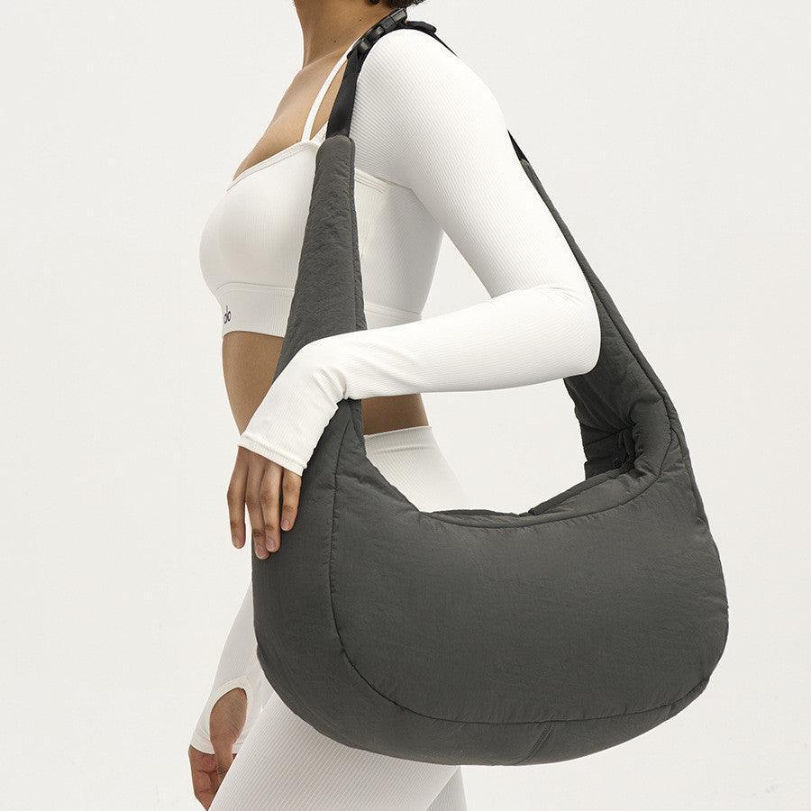 Nylon Quilted Large Large Capacity Bag - Stylish Dumpling Shape - MRC STOREAccessoriesMy StoreNylon Quilted Large Large Capacity Bag - Stylish Dumpling Shape - MRC STOREMRC STORECJNS214677701AZGray