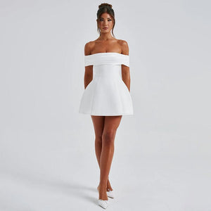 Off - Shoulder Slim Fit Dress – High Waist, Black - MRC STOREDressMy Storewomen's fashion Slim Fit Off Shoulder Contrasting Color Dress High - Waist Black Hip Skirt - MRC STOREMRC STORECJLY218482803CXBlack ShortL