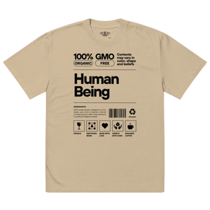 Human Being Oversized Graphic T-Shirt – Organic Style Unisex MRC STORE