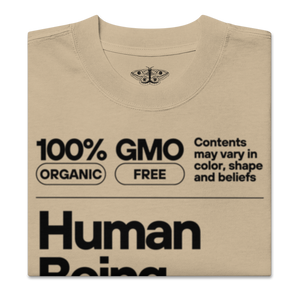 Human Being Oversized Graphic T-Shirt – Organic Style Unisex MRC STORE