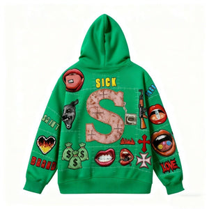 Oversized Saint Brand Graphic Hoodie - MRC STOREHoodieMRC STOREOversized Saint Brand Graphic Hoodie MRC STORE MRC STORECJWY259368312LOBlack2XL