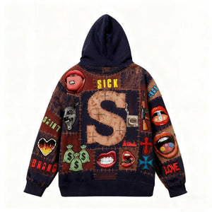 Oversized Saint Brand Graphic Hoodie - MRC STOREHoodieMRC STOREOversized Saint Brand Graphic Hoodie MRC STORE MRC STORECJWY259368312LOBlack2XL