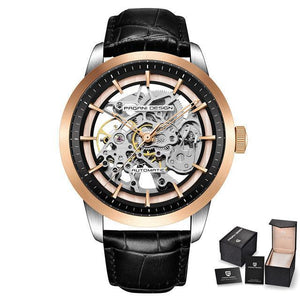 Pagabi Design PD - 1638 Mechanical Watch - Stylish and Durable - MRC STOREAccessoriesMy StorePagabi Design PD - 1638 Mechanical Watch - Stylish and Durable - MRC STOREMRC STORECJZBNSJX00348-Gold and blackGold and black