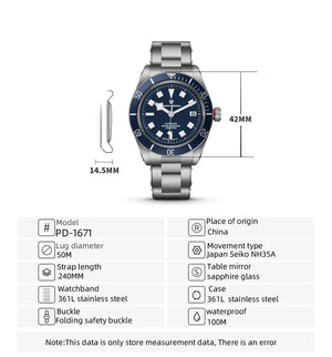 Pagani Design PD - 1671 Men’s Auto Mechanical Watch - MRC STOREAccessoriesMy StorePagani Design PD - 1671 Men’s Auto Mechanical Watch My Store MRC STORECJJX226925102BYRed