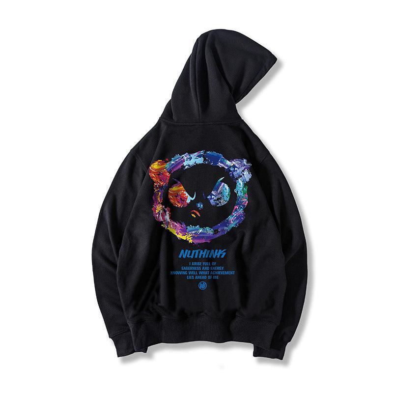 Panda Print Hooded Sweater Casual Loose - Fit Cotton Blend Hoodie - MRC STOREHoodieMy StorePanda Print Hooded Sweater Casual Loose - Fit Cotton Blend Hoodie - MRC STOREMRC STORECJWY136331509IRBlack2XL