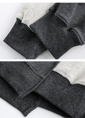 Patchwork Sweater - Loose Round Neck - MRC STORESweaters & HoodiesMy StoreMen’s Patchwork Sweater - Loose Round Neck My Store MRC STORECJXZ231557308HSBlue2XL