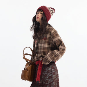 Plaid Casual Shirt – Front Short, Back Long - MRC STOREshirtMy StoreAutumn Women's Plaid Casual Shirt – Front Short Back Long Cotton Blend Cardigan - MRC STOREMRC STORECJDS225913202BYNavy BlueL