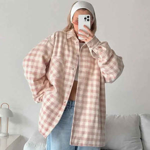 Plaid Loose Fashion Coat - MRC STORETopMy StorePlaid Loose Fashion CoatMRC STORECJQB210713303CXPlaidL