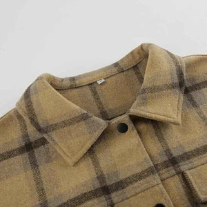Plaid Woolen Jacket - MRC STORETopMy StorePlaid Woolen JacketMRC STORECJQB210716303CXPlaidL