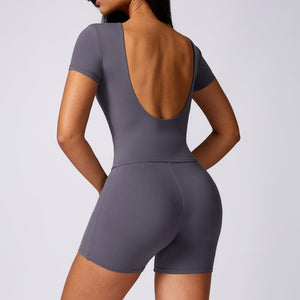 Quick Drying Workout Outfit - Brushed Tight - Fit Activewear for Running & Fitness - MRC STOREyoga clothesMy StoreQuick Drying Workout Outfit - Brushed Tight - Fit Activewear for Running & Fitness - MRC STOREMRC STORECJDK218283923WDShort Sleeve Suit GrayL