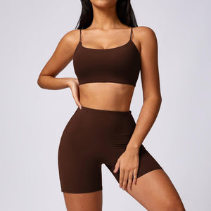 Quick Drying Workout Outfit - Brushed Tight - Fit Activewear for Running & Fitness - MRC STOREyoga clothesMy StoreQuick Drying Workout Outfit - Brushed Tight - Fit Activewear for Running & Fitness - MRC STOREMRC STORECJDK218283915OLBra Set Dark CoffeeL