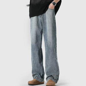 Retro High Street Jeans – Straight - Leg Loose Cotton Trousers for Couples - MRC STOREjeansMy StoreRetro High Street Jeans – Straight - Leg Loose Cotton Trousers for Couples - MRC STOREMRC STORECJXX228205005EVBlue2XL