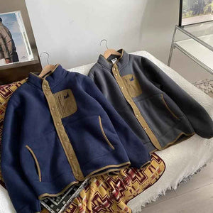 Retro Mountain Patchwork Sweater - MRC STORETopMy StoreRetro Mountain Patchwork SweaterMRC STORECJPK205923812LONavy Blue2XL