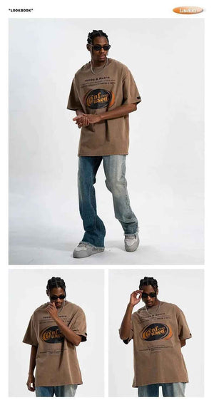 Retro Off - Shoulder T-Shirt - MRC STORET-ShirtsMy StoreRetro Off - Shoulder T-ShirtMRC STORECJYH199686203CXBrownL