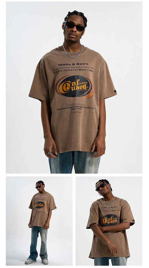 Retro Off - Shoulder T-Shirt - MRC STORET-ShirtsMy StoreRetro Off - Shoulder T-ShirtMRC STORECJYH199686203CXBrownL