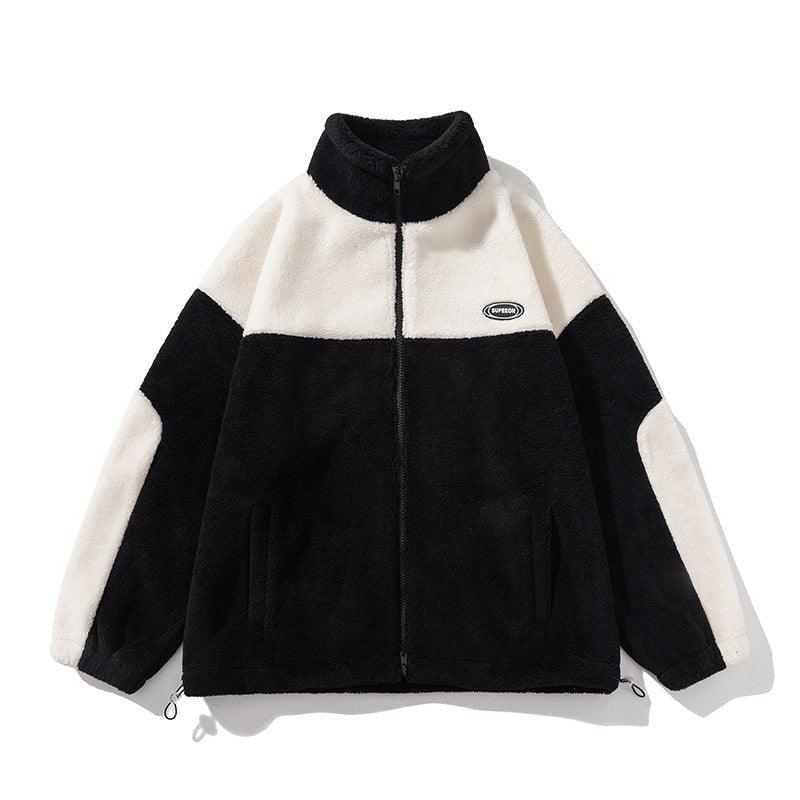 Retro Plaid Lambswool Turtleneck Jacket - MRC STOREJacketsMRC STORERetro Plaid Lambswool Turtleneck Jacket – Warm Unisex Fashion in Black and Gray - MRC STOREMRC STORECJXZ185674102BYBlackL